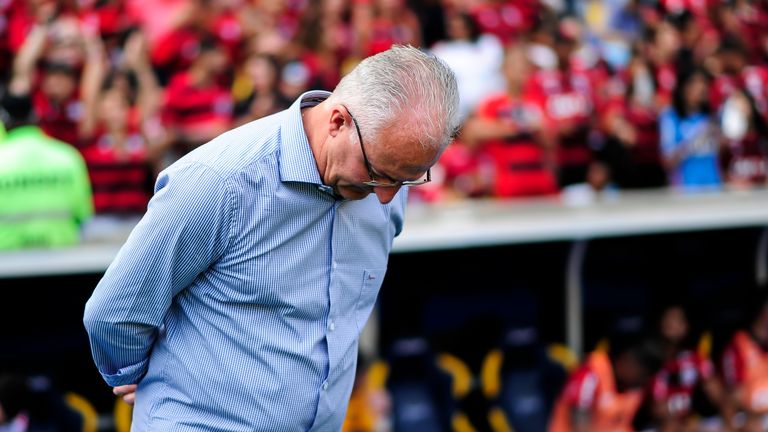 Head coach Dorival Junior of Flamengo in action during a match between Flamengo and Santos as part of Brasileirao Series A 2018 at Maracana Stadium on November 15, 2018 in Rio de Janeiro, Brazil.