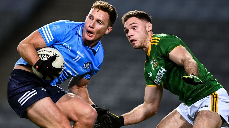 Ciarán Kilkenny of Dublin in action against David Toner of Meath