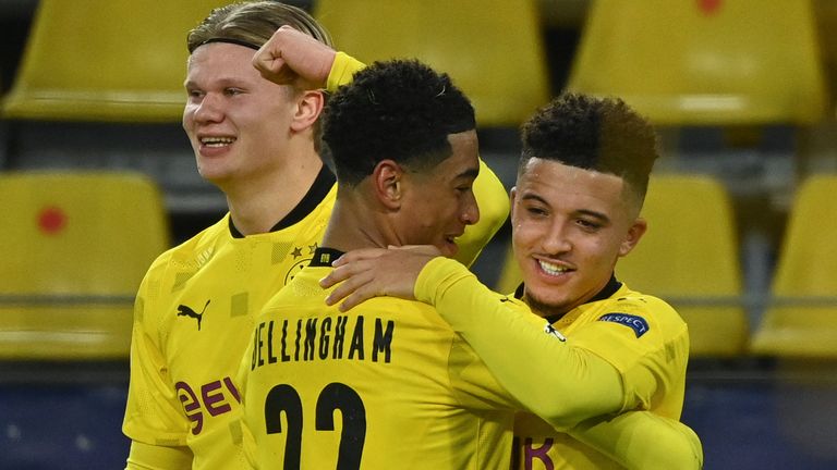 Erlling Haaland and Jadon Sancho scored for Borussia Dortmund