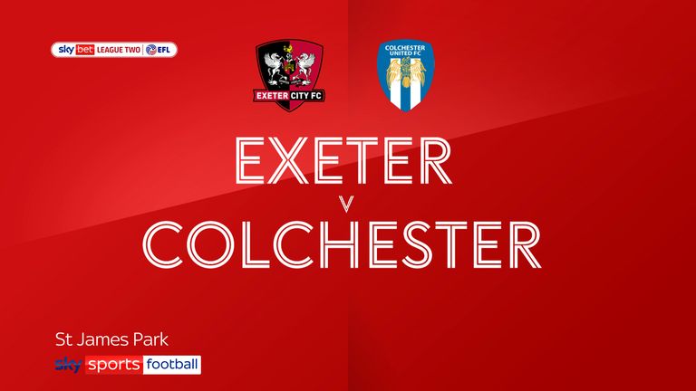 Exeter v Colchester badge
