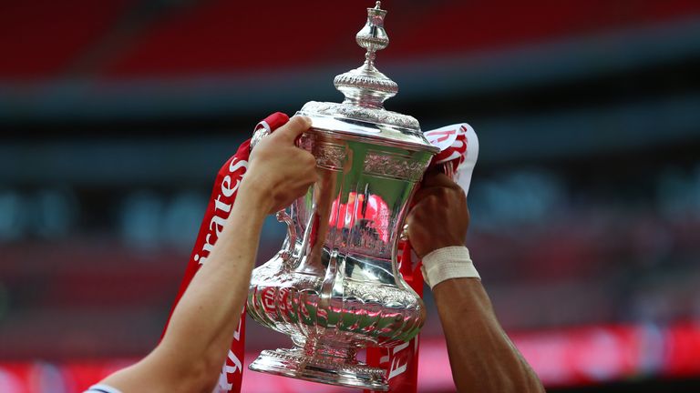 FA Cup trophy gv