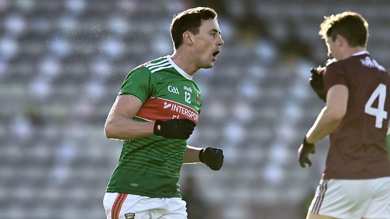 Diarmuid O'Connor of Mayo celebrates a point
