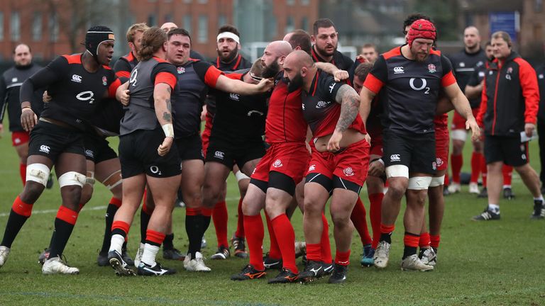 Georgia did demolish the England scrum in a 2018 training session which went viral 