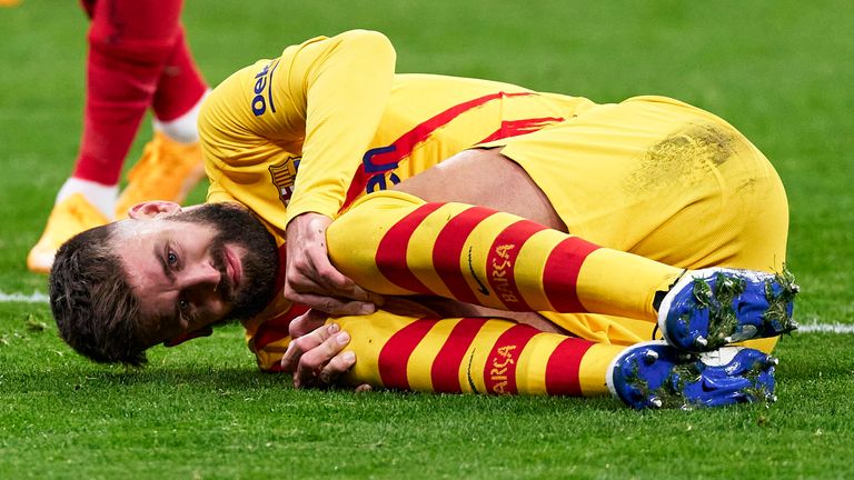 Gerard Pique sustained a partial injury to the anterior crucial ligament                  