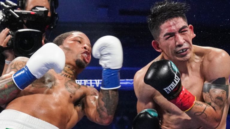 Gervonta Davis explosively knocks out Leo Santa Cruz with huge uppercut | Boxing News | Sky Sports