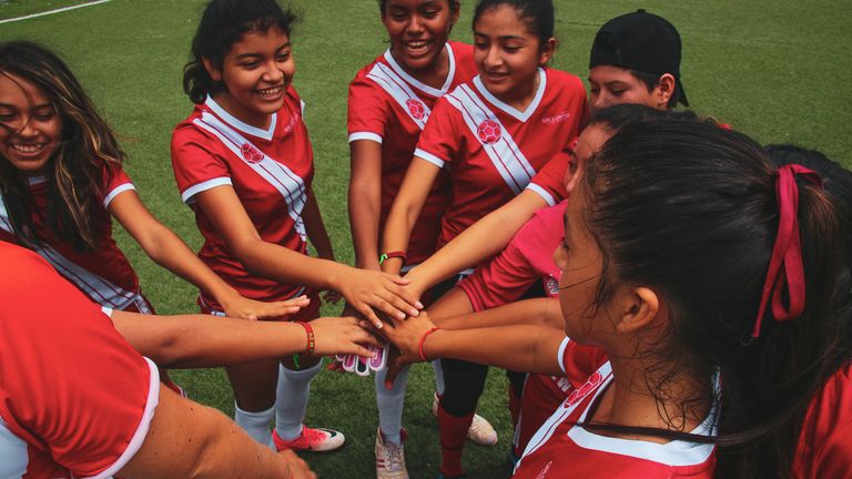Girls in Mexico at a Girls United event