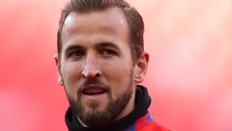 Harry Kane is set to earn his 50th cap for England against Belgium on Sunday
