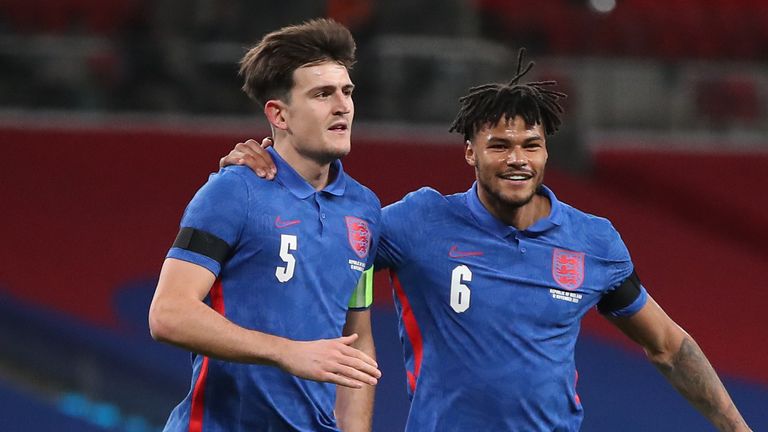 Harry Maguire was on target for England in the victory over Republic of Ireland