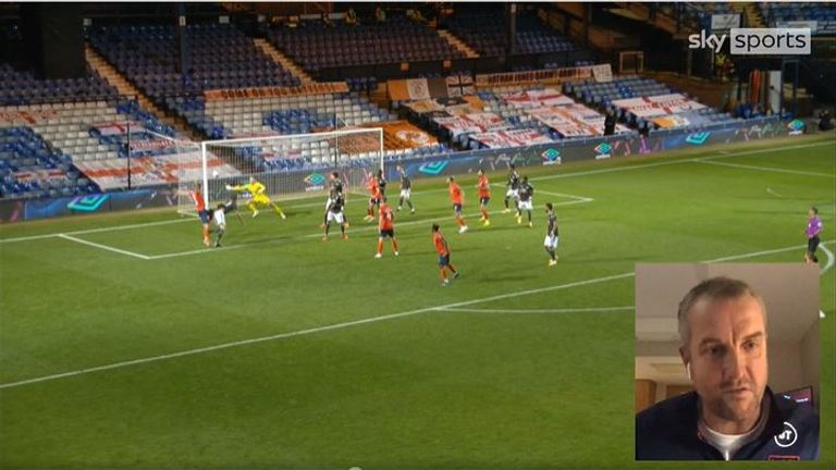 Dean Henderson made a brilliant reaction save against Luton