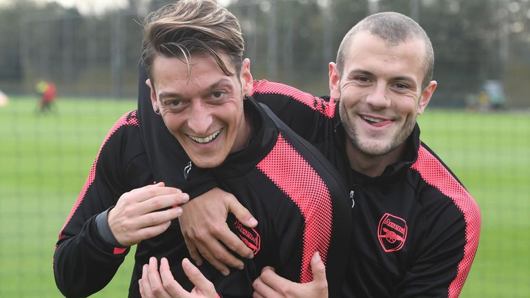 Jack Wilshere played alongside Mesut Ozil for five seasons at Arsenal