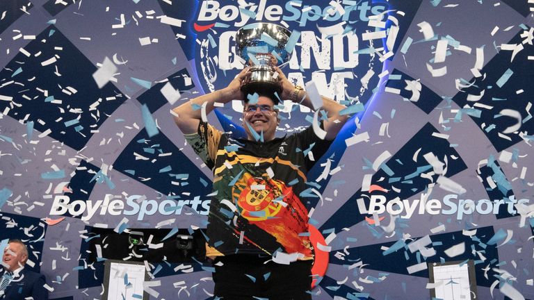 Jose De Sousa won his first major title to cap a whirlwind rise through the PDC ranks over the last two years