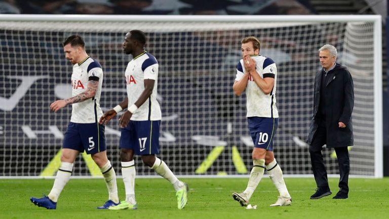 Harry Kane was worked into the ground by Mourinho on Saturday night