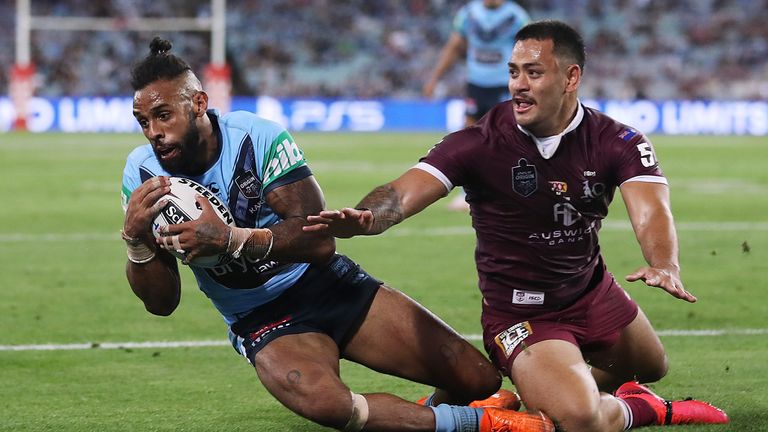 Josh Addo-Carr was superb for NSW and bagged two tries