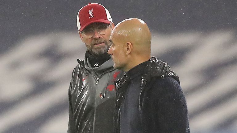 Jurgen Klopp and Pep Guardiola