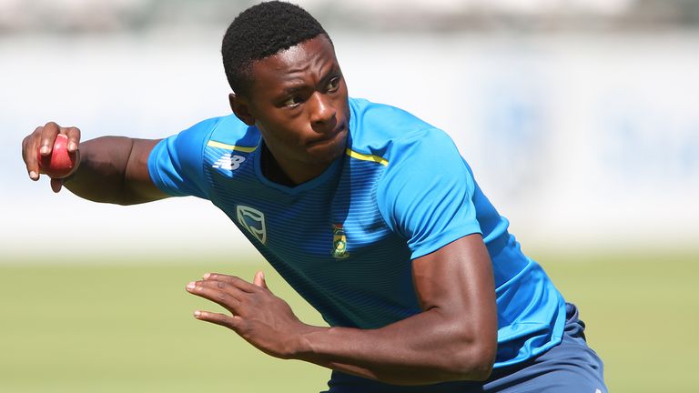 CAPE TOWN, SOUTH Kagiso Rabada during the South African national cricket team training session at PPC Newlands on January 02, 2019 in Cape Town, South Africa. (Photo by Shaun Roy/Gallo Images/Getty Images) - JANUARY 02: Kagiso Rabada during the South African national cricket team training session at PPC Newlands on January 02, 2019 in Cape Town, South Africa. (Photo by Shaun Roy/Gallo Images)