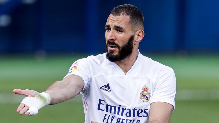 Real Madrid's Karim Benzema has scored five goals in his last four games