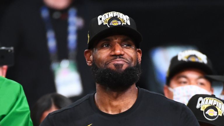 LeBron James inspired the Los Angeles Lakers to the NBA title in October