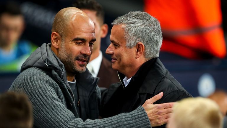 Pep Guardiola and Jose Mourinho