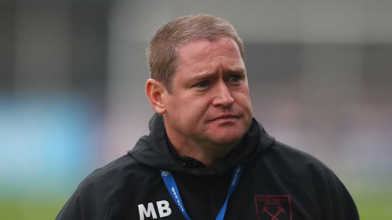 Matt Beard manager of West Ham United ahead of the Barclays FA Women&#39;s Super League match between Birmingham City Women and West Ham United Women at Damson Park on November 08, 2020 in Solihull, England. 