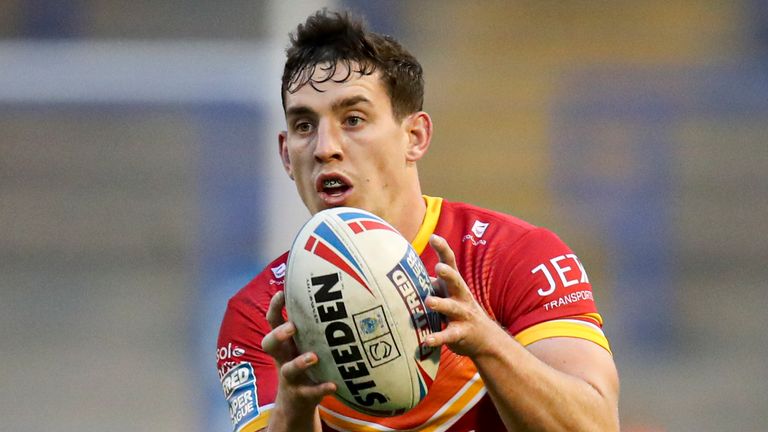 Picture by Paul Currie/SWpix.com - 25/09/2020 - Rugby League - Betfred Super League - Warrington Wolves v Catalans Dragons - Halliwell Jones Stadium, Warrington, England - Catalans Dragons' Matt Whitley