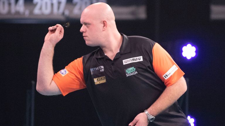Michael van Gerwen suffered a back injury that could rule him out of the Winter Series this week