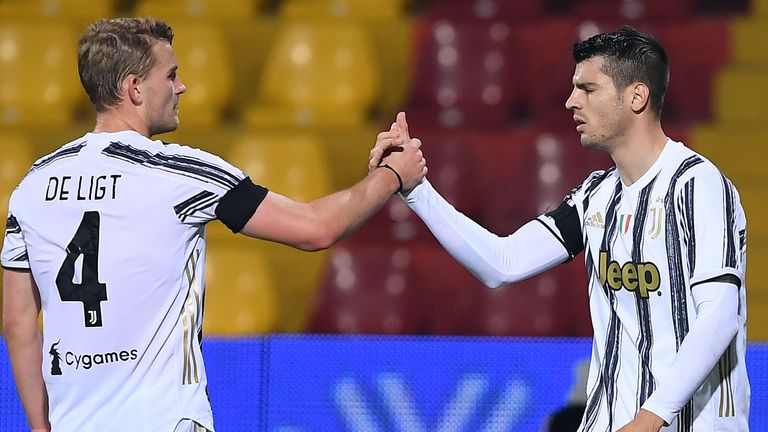 Alvaro Morata's stoppage-time equaliser salvaged Juventus a point at Benevento