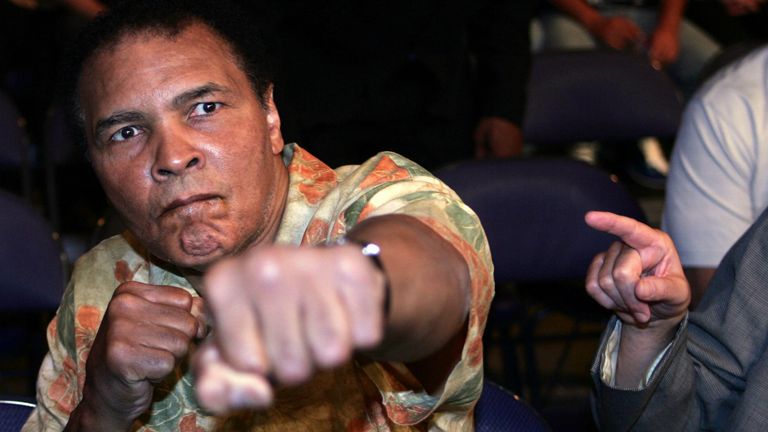 Ali at the Tyson vs McBride fight