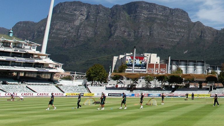 General View during the South African national cricket team practice session from Sahara Park Newlands on January 17, 2011 in Cape Town, South Africa (Photo by Luke Walker/Gallo Images/Getty Images)