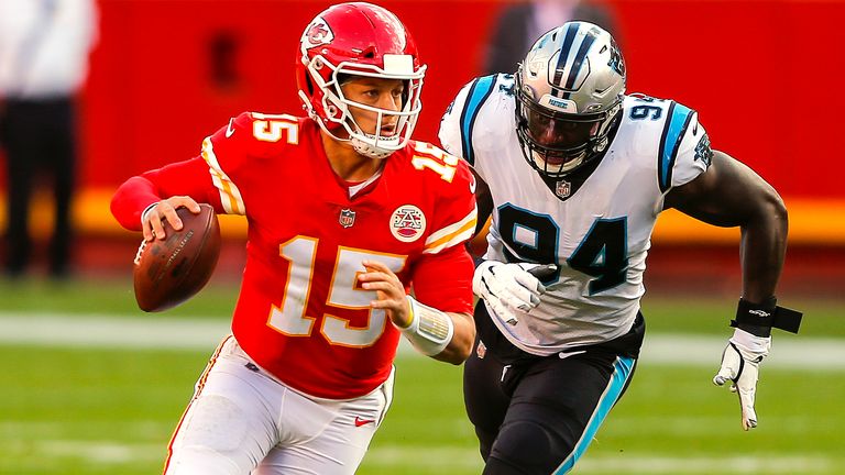 Patrick Mahomes doesn't have huge rushing numbers, but he can move