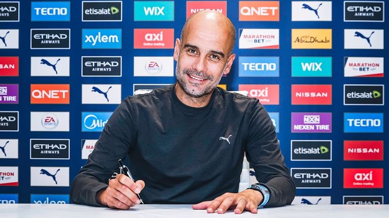 Pep Guardiola has signed a new deal until 2023