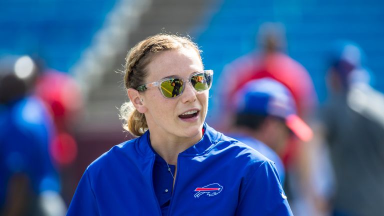 Phoebe Schecter spent time coaching with the Buffalo Bills