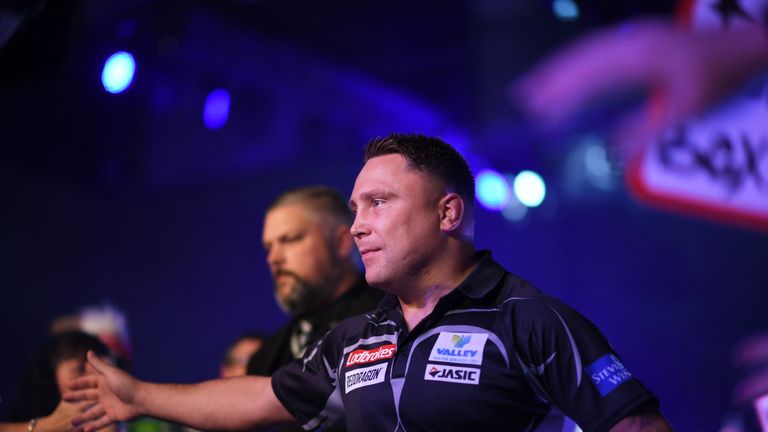 Gerwyn Price during one of his walk-ons