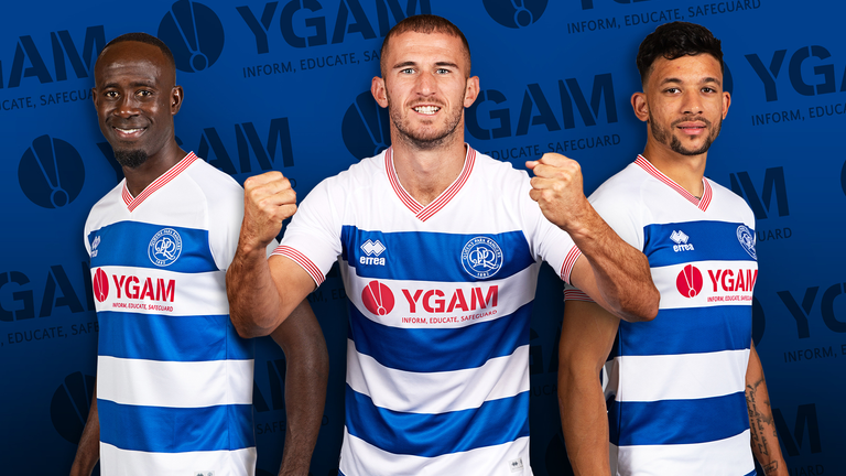 QPR will carry the logo of the YGAM on the front of their shirts during their match with Watford to promote the charity