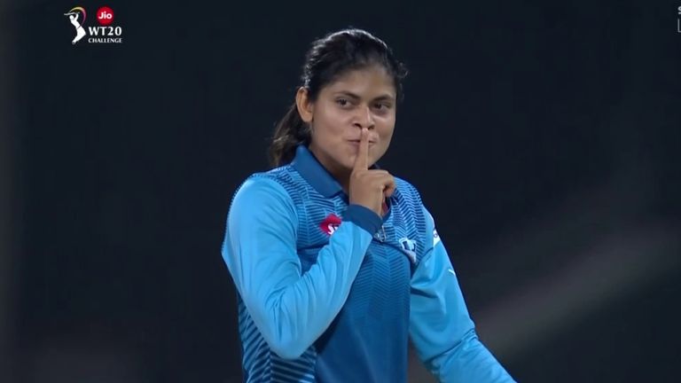 Radha Yadav took 5-16 for the Supernovas in the Women's T20 Challenge final