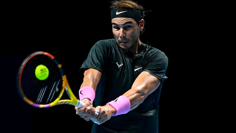 Rafael Nadal at the ATP Finals 2020