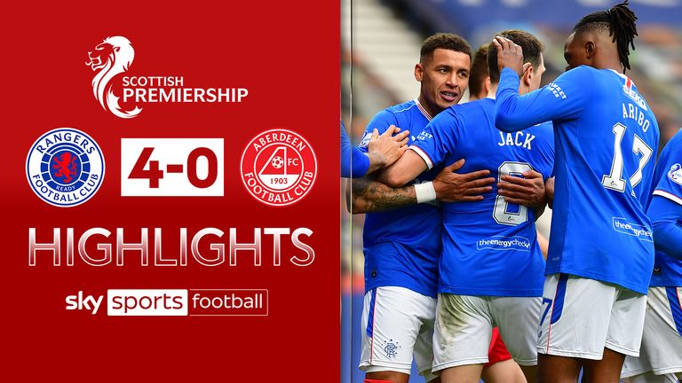 Rangers beat Aberdeen in the Scottish Premiership.