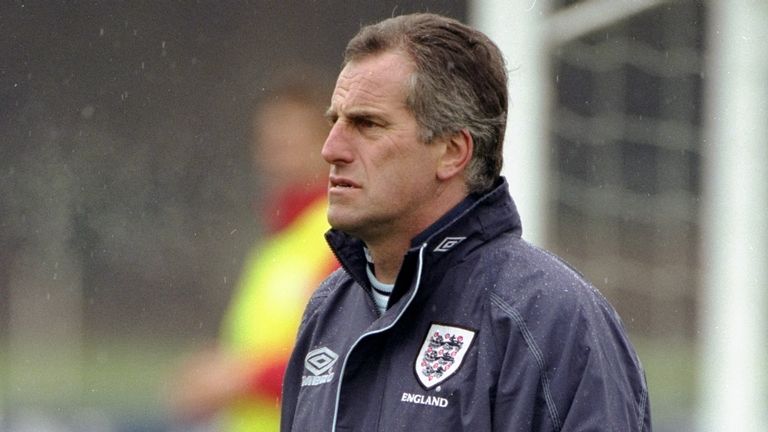 Ray Clemence the assistant coach of the England Football team at training in Bisham Abbey, England. \ Mandatory Credit