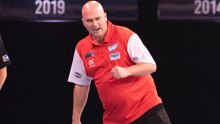 Rob Cross hit the winning dart to send England through to the final