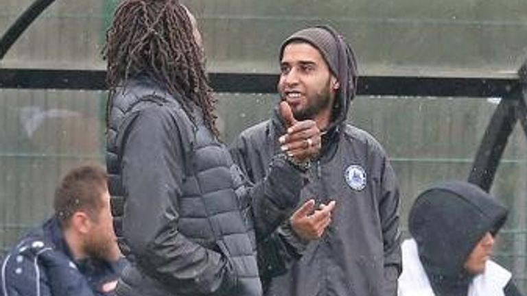 Coach Rudy Yusuf and former Billericay Town assistant manager Gifton Noel-Williams 