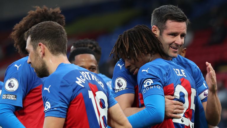 Crystal Palace led 3-1 at the break against Leeds at Selhurst Park