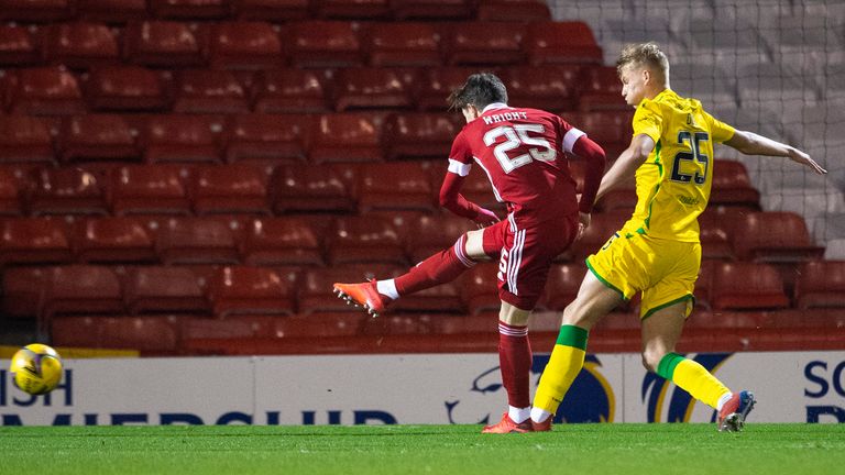 Scott Wright gave Aberdeen the lead after eight minutes