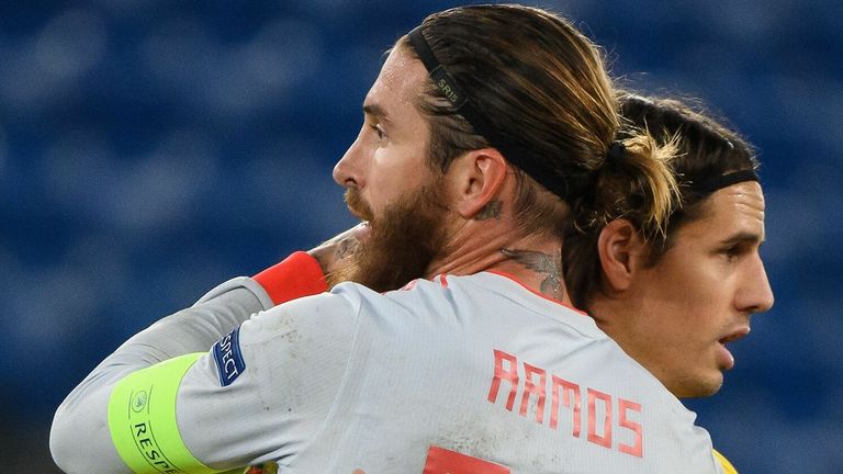 Yann Sommer saved two penalties from Sergio Ramos in their Nations League clash