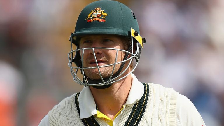 Shane Watson during day four of the 1st Investec Ashes Test match between England and Australia at SWALEC Stadium on July 11, 2015 in Cardiff, United Kingdom.