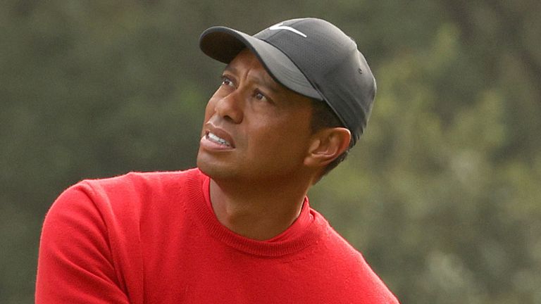 The Masters Tiger Woods Takes Ten Shots On Par Three At Augusta Golf News Sky Sports