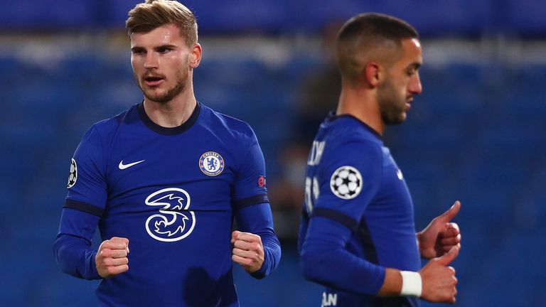 Timo Werner and Hakim Ziyech have scored nine goals between them for Chelsea since their summer arrivals