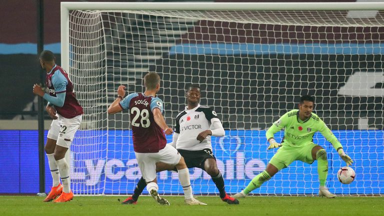 Tomas Soucek steers West Ham to victory late on against Fulham