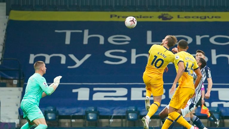 Harry Kane scored Tottenham's winner against West Brom