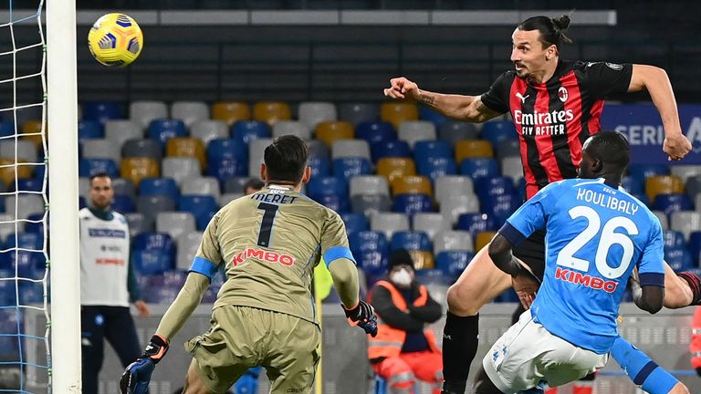 Ibrahimovic scores as AC Milan finally ended their wait to win at Napoli