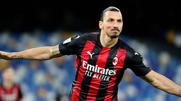 Zlatan Ibrahimovic scored twice as AC Milan beat Napoli in Serie A