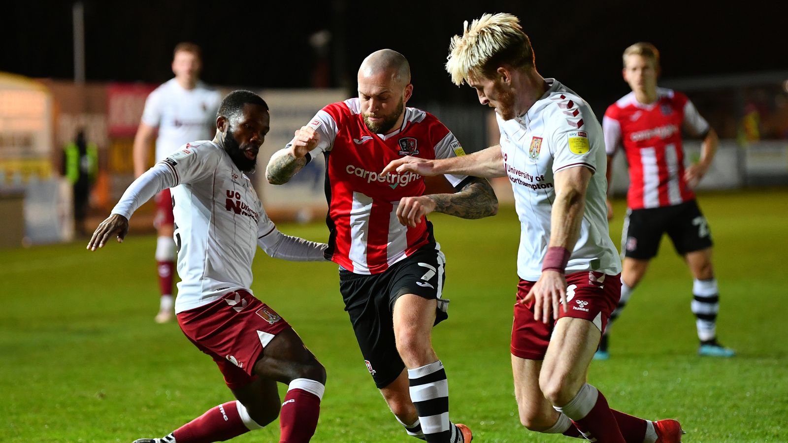 Exeter City investigate alleged racist comment directed at Northampton player